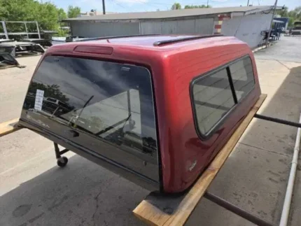 Used Toyota Tacoma Fiberglass Truck Cap – SnugTop Sport Hi-Liner – Red – 2005-2015 6'2" Bed