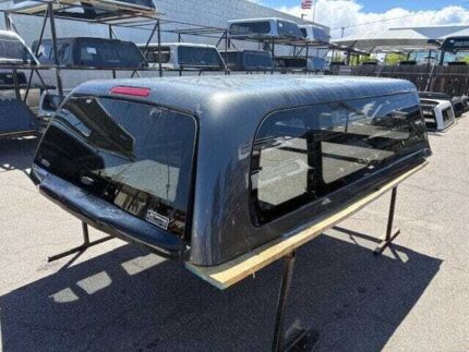 Used Ford F250 & F350 Fiberglass Truck Cap – SnugTop Super Sport – Grey – 2017-2022 8' Bed